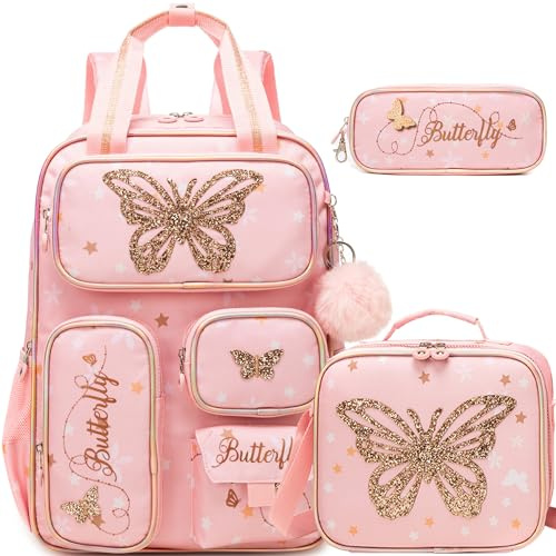 HTgroce Cartable Fille Primaire Sac a Dos Enfant Rentree Scolaire