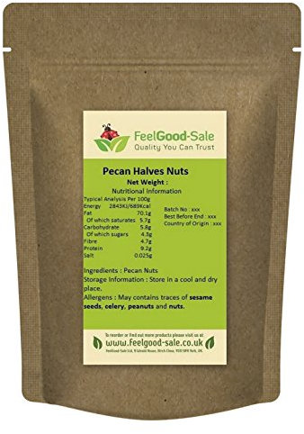 1kg USA Pecan Nuts Halves Fresh and Raw