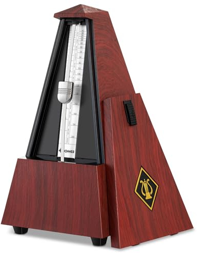 Donner Mechanical Metronome for Piano Guitar Drum Violin Saxophone Musician, Track Beat and Tempo, Loud Sound, Steel Movement, DPM-1 Red