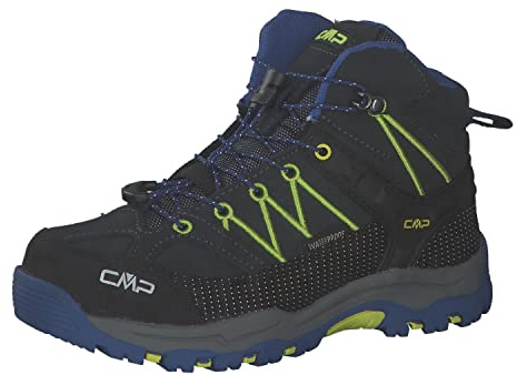 CMP Unisexe Enfants Rigel Mi Randonnée Chaussures Wptrekking-Schuhe | Clima Protect, rockene Füße, atmungsaktiv, griffige Sohle, schnelles Schnüren, stabiler Knöchelhalt, Lederschuhe, Outdoor