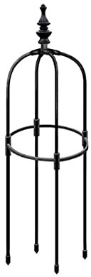 Metall Rankhilfe Obelisken Set, Höhe: 90cm/120cm/150cm Rankhilfe Aus Metall - Rankstütze Für Rosen, Ranksäule Für Kletterpflanzen, Wetterfestes Rankgitter Rund Tomaten, Wein, Wetterfest Rankobelisk