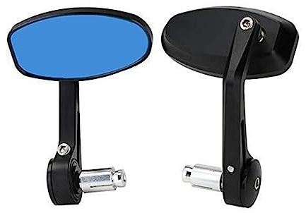 manillar espejo Para CNC Manillar Extremo Barra Retrovisor Lateral Mirro Motocicleta Retrovisor Espejo Manillar Extremo Barra Espejo Lateral Motocicleta Espejo Retrovisor