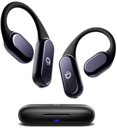 DEMICEA True Wireless Bone Conduction Earphones, OWS Open Ear Headphones with Earhooks, Bluetooth 5.3, Up to 60H Playtime with Case, IP68, AAC/SBC, for Cycling Yoga Workouts