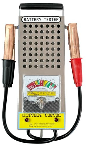 Weishuo Car Battery Tester 6V-12V High-Accuracy Battery Load Tester Charging System Tester Checker for Van, Boat, Truck, SUV, Motorcycle, RV