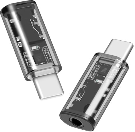 Seminer USB C till 3,5 mm ljudadapter (2-pack) USB typ C till Aux-uttag hörlursuttag DAC-USB C hörlursadapter för iPhone 15-serien, iPad Pro, Galaxy