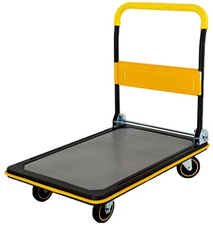 Carrito de Compras con Bolsa para Cargar Equipaje, Carrito de Herramientas portátil para jardín, Furgoneta de Cuatro Ruedas, Carrito Plegable para el hogar, con Capacidad