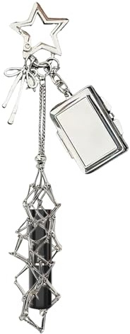 Porte-baume à lèvres, Organiseur de cosmétiques Portable avec Miroir – Étui à Rouge à lèvres Porte-clés – pour Femmes et Filles, Portefeuille, Sac à Dos, Bas de Noël