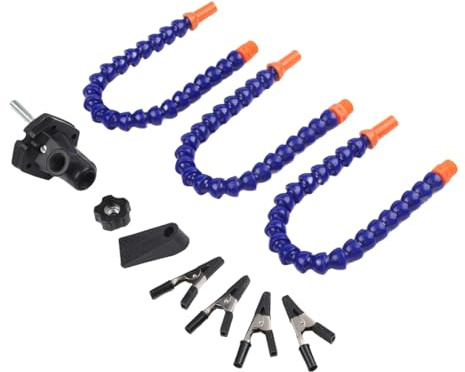 EaseSunny Saldatura Terzo Strumento Mani, Saldatura Aiutare Mani, Flessibile Braccio Clips, 360 ° Girevole Morsetto con Alligatore Pinze, Silicone Pad per Riparazione Elettronica