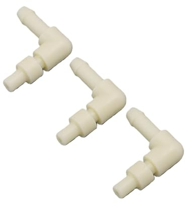 Zunate Adattatore a Gomito con Stelo in Plastica | Raccordo Rapido a Forma di L per Tubo dell'acqua, Connettore ID 3 Mm Diametro Esterno 6 Mm per di Purificazione dell'acqua della Macchina per il