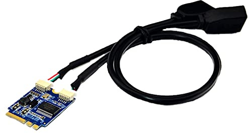Professionnel pour M.2 pour clé AE interface double port Carte d ' extension USB2.0 pour cartes mères ou ordinateurs portables Clé AE interface double port