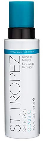 St.Tropez Self Tan Classic Bronzer Mousse Foam, Original Fake Tan, Streak-Free Finish, Develops in 4-8 hours, Vegan, Natural & Cruelty Free, 400 ml