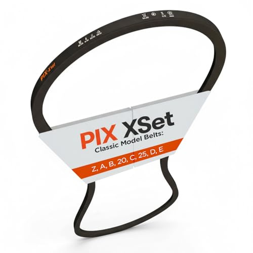 PIX A46/4L480 Wrapped Construction V-Belt, 48 OC | A/4L Section, 1/2 Width | Heavy-Duty Rubber Drive Belt for Generators, Compressors, Pumps, Crushers, Blowers, & Rolling Mills