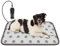 GOLOPET Dog Heating Pad 32x20in Waterproof Pet Heating Pad for Dogs Smart Thermostat Switch, Whelping Supplies Heated Dog Bed,Adding Wire Rope Wires Puppy Heating Pad Mat-Paw Print