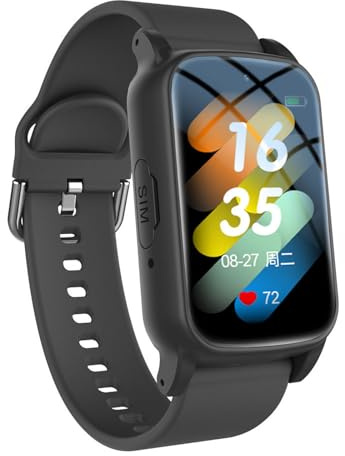 Weyot Elderly Smart Watch with Fall Detection, Life Alert Systems for Seniors, Fall Alarm Watch For Elderly, Tracker Watch for Dementia Alzheimer's, GPS Tracker, SOS Call,Black