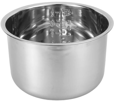 Cabilock Reemplazo Olla Interior Acero Inoxidable Engrosado Para Arrocera Uso Prolongado