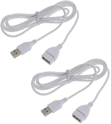 JDIEOQA 2 pezzi Cavo di estensione USB da maschio tipo A a femmina da 1,5 m, cavo di carica per ventilatore da soffitto USB, lampada LED