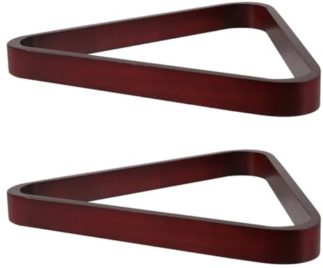 VICASKY Triangle de Billard en Bois Massif 572 MM Lot de 2 Triangles pour 9 Boules de Billard Support Stable et Compatible Snooker 9-Ball Accessoire Râtelier