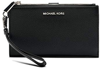 Michael Kors Wristlets Damen Geldbörse Portemonnaie Clutch, Black, TU