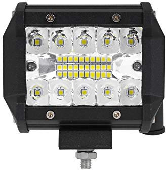Hansen Styling Parts 1x LED-Fernscheinwerfer Scheinwerfer Light Bar 4 10cm 60 Watt 20x CREE LED Super Hell mit ECE-Zulassung Eintragungsfrei Straßenzulassung~