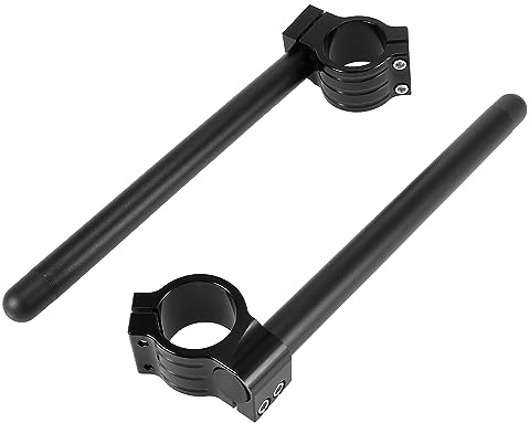 Motoforti 1 Pair 41mm Motorcycle Handlebar Clip Ons Handle Bar Universal Black