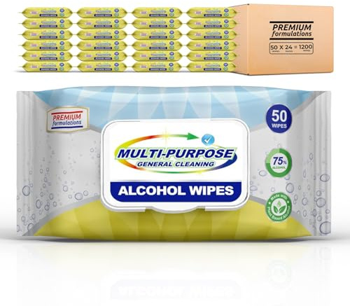 Freshnaps Restaurant & Institutional Table Cleaning Wipes – Multi-Purpose, No-Rinse, Streak-Free – 50 Count Pack, Case of 24 (1,200 Wipes Total)