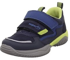 Superfit Jungen Storm Sneaker, Blau Hellgrün 8000, 34 EU