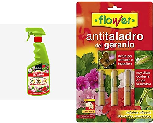 Fitosanitarios - Anti Plagas del Geranio Listo uso para Insectos, 750ml. - Batlle + Flower - Antitaladro geranios monodosis c.40