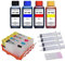 Inkpro - Nachfüllbare Tintenpatronen kompatibel mit HP 903 (XL) Black Cyan Magenta Yellow + 400 ml Nachfülltinten für OfficeJet 6950, OfficeJet Pro 6868, 6950, 6960, 6970, 6975, 6978