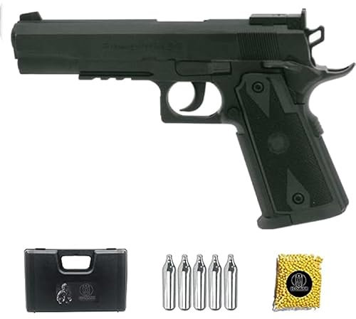 WG 304B 1911 | Pack Pistola de Airsoft (balides de PVC). Arma de Aire comprimido CO2 Calibre 6mm