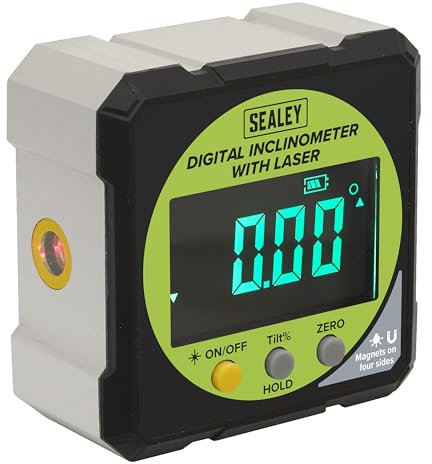 Sealey Digital Inclinometer with Laser - AK9991
