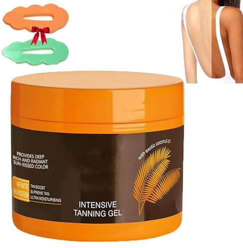 Gel De Bronzage Intensif De Luxe,Gel CrèMe AccéLéRateur De Bronzage Naturel,Gel De Bronzage Brun, Maintenir Un Teint Bronzé En Bonne Santé,Pour Lits De Bronzage Et Soleil ExtéRieur (1pcs)
