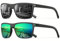 Tropic Blu - Polarised HD Sports Fasion Sunglasses for Men Sun Glasses Fishing Running Golf Sunglasses for Men Women with UV Protection (1 x Black 1 x Green Lens)