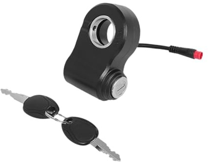 Amagogo Serrure de démarrage pour vélo électrique, pièce de Rechange, Facile à Installer, Portable, Robuste, avec Deux clés