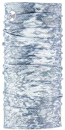 Buff CoolNet UV Neck Gaiter, UPF 50 Sun Protection, Breathable, Cooling Bandana, Versatile, Quick Dry Face Mask, Camo White, Adult Size