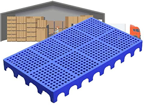 LIANGJUN Palets De Plástico, Polietileno Cuadrícula Paleta, Impermeable A Prueba De Humedad Estantes De Almacenamiento, Se Puede Empalmar Interior Exterior Almacén Alfombra