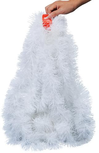 32.8ft Shiny Tinsel Garland - Metallic Christmas Tree Hanging Decorations for Indoor & Outdoor Parties