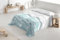 Degrees home Paraiso – Couvre-lit 2 Personnes 230x260 cm Doux et léger, Aussi Parfait comme Dessus de lit ou jeté de canapé – Vert