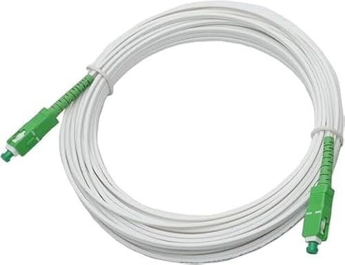 Speedoptic - Câble Fibre Optique Orange SFR Bouygues - SC/APC vers SC/APC - Rallonge Jarretiere (20 mètres)