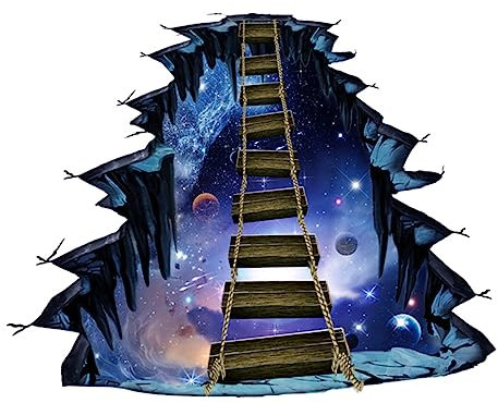 Angoily Adhesivo de Suelo 3D Universitario Calcomanías de Pared 3D Decoración Moderna Diseño de para Piso y Pared 1