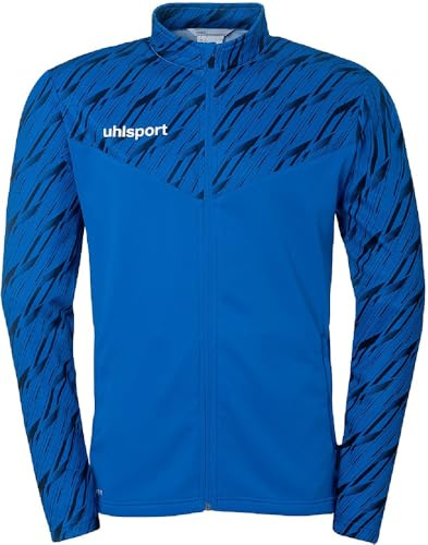 uhlsport Football Progressive 28 Poly Veste d'entraînement pour homme, veste de sport, sweat-shirt sans capuche avec col montant et poches zippées
