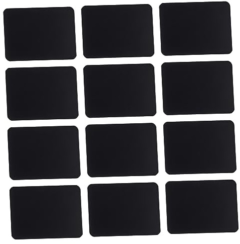 Homoyoyo 12 Pezzi Etichette Dei Prezzi Cancellabili in Pvc Nero Cartellini Dei Prezzi Antiscivolo Per Supermercati Negozi Esposizione e Promozioni