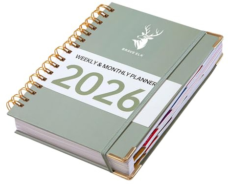 Planificador De Negocios Académico 2026 Con Listas Tareas Páginas Calendario Cuaderno Gestión Del Reciclable Premium Cuaderno Con Calendario Semanal Mensual