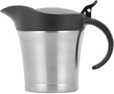 Generico Salsieras Isolata, Coperchio Incluso, 450ml, Salsiera In Acciaio Inossidabile, Salsiera Buffet, Ritenzione Del Calore, Per Insalate, Matrimoni, Feste, Cucina, Catering, Hotel