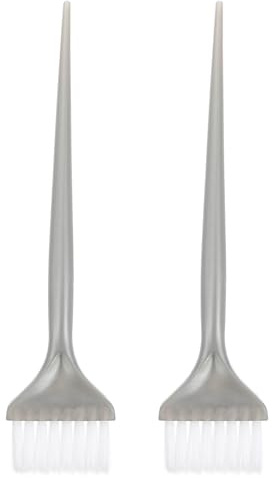 FOYTOKI Set 2 Pezzi Spazzole e Pettini per Tintura Chioma in Plastica Resistente, Pennelli Applicatori per Colorazione Uniforme, Strumenti Professionali per Uso Domestico e Saloni