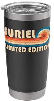 SURIEL Retro 70s 80s Sunset Stripe Stainless Steel Insulated Tumbler