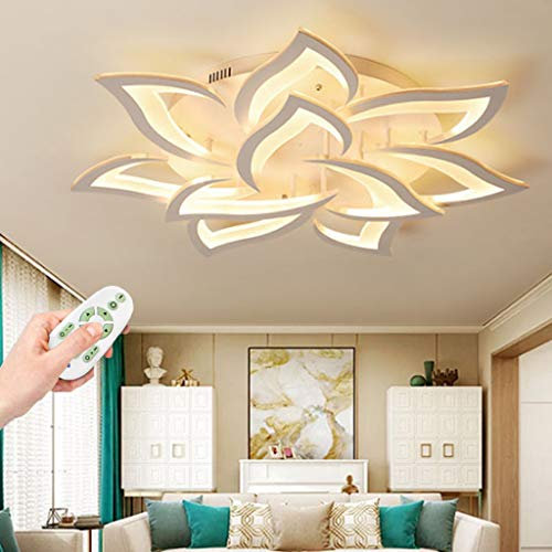 Modern LED-taklampa, vardagsrum, dimbar med fjärrkontroll, sovrum, matsal, tak, pendellampa, lampor, taklampa, matbord, kök, badrum, barn, lägenhet, dekoration, lampor, 10 huvuden