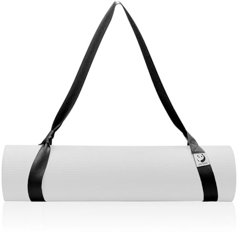 Slim Panda Yogamatte Tragegurt aus Baumwolle, Verstellbare Yogamatten Carrying Strap für alle Yogamatten Größen, Elastisch Yoga Gurt für Pilates,Dehnen und Fitness (Yoga Mat Not Included)