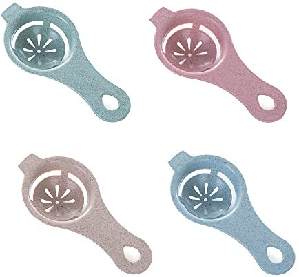 4 Pack Egg Separator Egg Yolk White Separator Egg Whites Strainer Filter Separator for Kitchen Baking