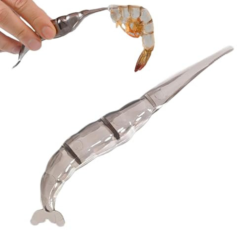 Shrimp Deveining Peeler Crawfish Peeler Tool Shrimp Deveiner and Sheller Prawn Cleaner Tool Seafood Preparation Deveiner for Crayfish Prawns