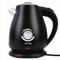 Huslog Retro Wasserkocher 1,7 L aus Edelstahl, 2200 W, mit Temperaturanzeige, Schnellkochfunktion, Kalkfilter, kabellos mit 360°-Basis, automatische Abschaltung, Schwarz